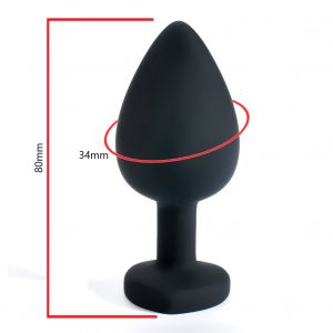 Purple Silicone Butt Plug