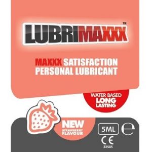 Strawberry Lube Sachet 5mlb Lubrimaxxx Strawberry Flavored Lubricant