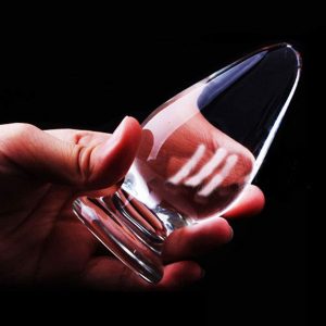Large Glass Anal Plug