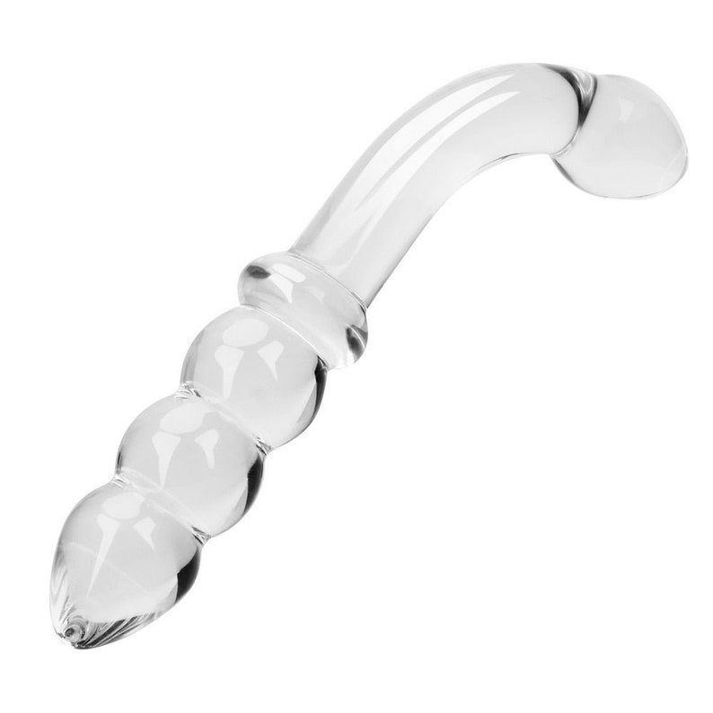 sex vibrator south africa Curved Glass Beaded Dildo