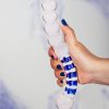 Large Glass Beaded Dildo