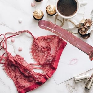 Crystal Pink Glass Dildo