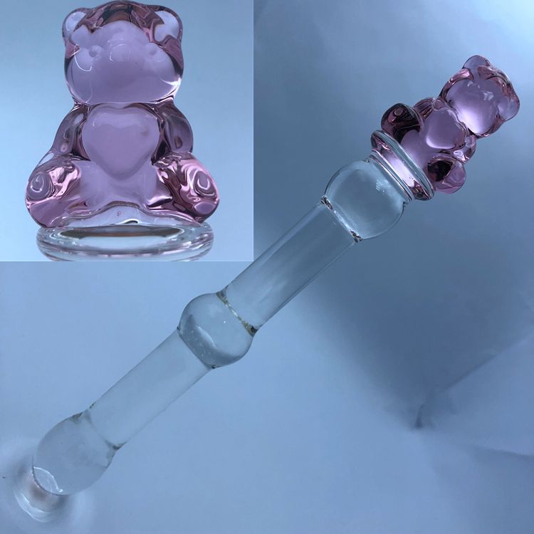 GLASS-TEDDY-DILDO-1 Pretty Teddy Glass Toy