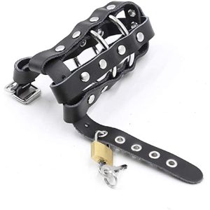lockable leatherette chastity cage